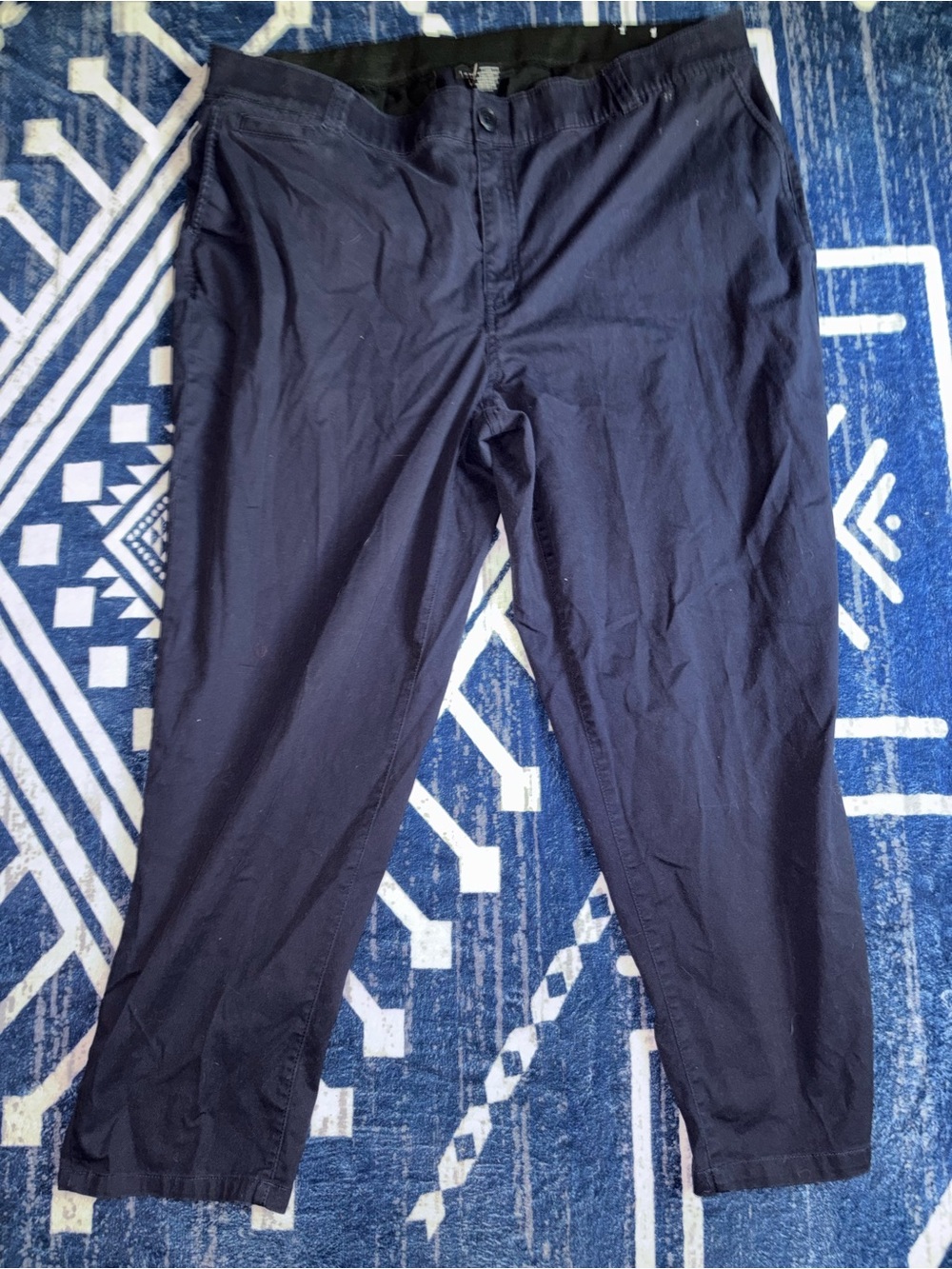 Lane Bryant Dark Navy Straight Chino Pants